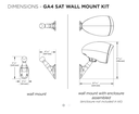 Garden Array GA4 Satellite Wall Mount Kit (Pair)
