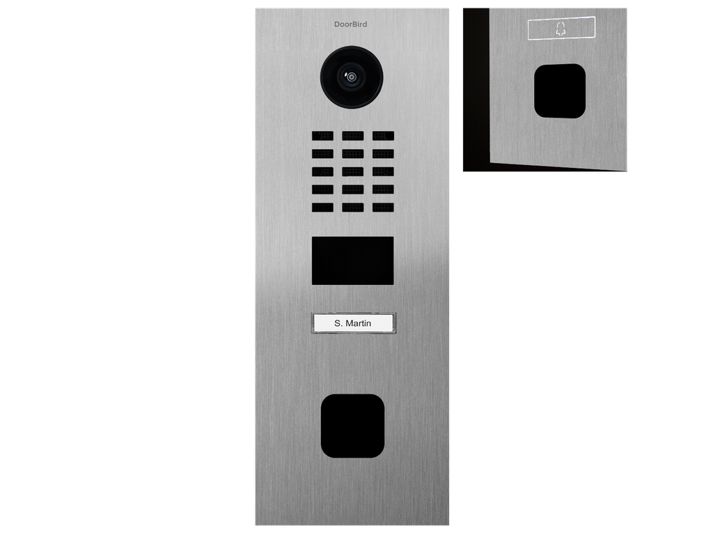 D2201FV EKEY sLine Interphone Vidéo IP, Acier inoxydable V2A, brossé


