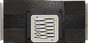 InCeiling DS4/9 Sub with Square Frameless Grill with RackAmp 300