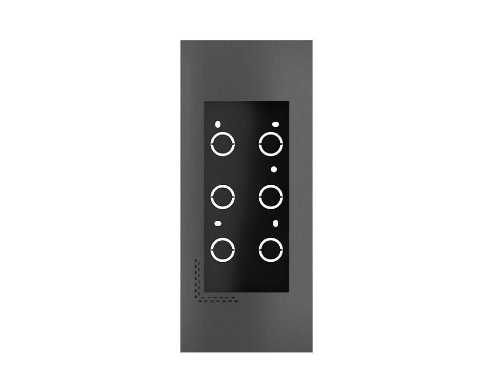 Frame no-screw for flush mounting Dico Metal Silver Grey