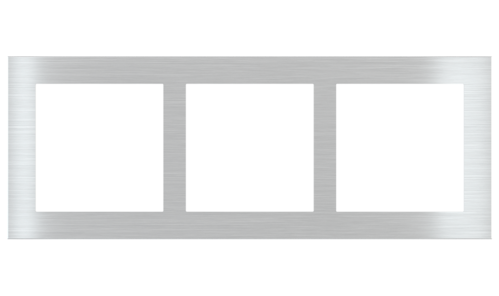 Rectangular Plate Deep (FF/71/20Venti) (87x229) 3 windows (dimensions and colour upon request) Fenix NTM