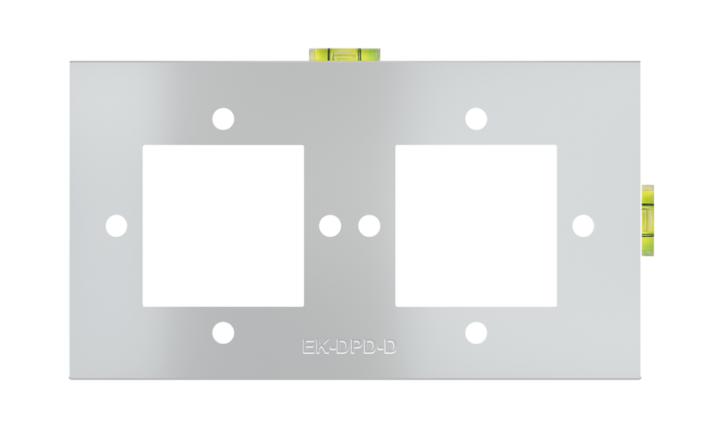 Template for civil series mounting double plate - version NF/Deep