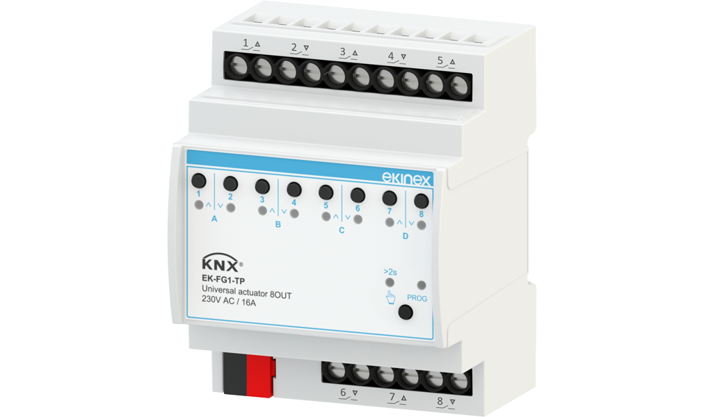 KNX Universal Actuator 8 outputs AEVO Series