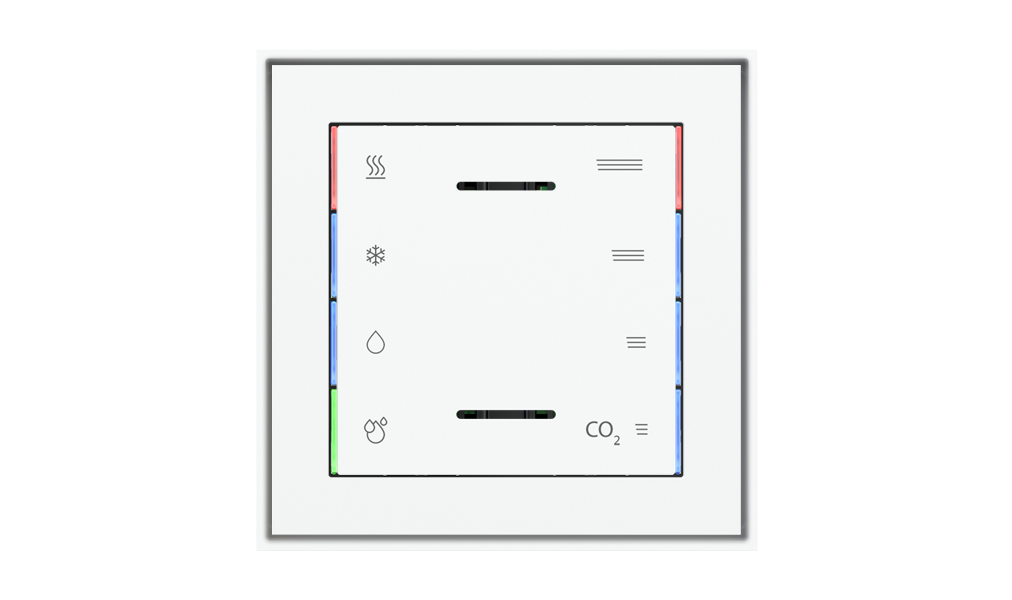 kit 1 rocker 71 serie Square with symbols (60X60) Metal Alluminium