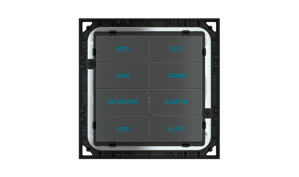 Kit 1 20Venti rectangular rocker for adjustments in Pure white Plastic