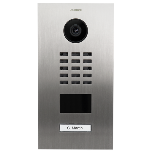 [DRB-429639380] D2201V Interphone Vidéo IP, Acier inoxydable V4A (résistant à l´eau salée), brossé

