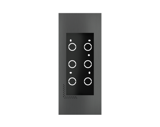 [EK-5FR-VI-GBU] Frame no-screw for flush mounting Dico Metal Carbon