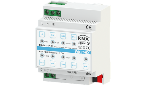 [EK-BF1-TP-D1] Gateway DALI-KNX 1 channel with advanced functions