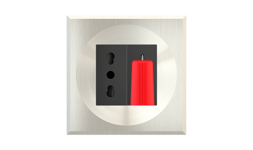 [EK-DEA-P-GWB] Square magnetic plate (45x45 mm window) ERA serie Metal Warm Brass