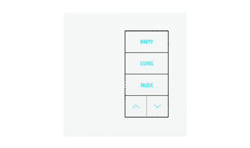 [EK-E2E-TP-5R] 5-rockers configurations' keypad with backlited text/symbols, proximity sensor, mounting right