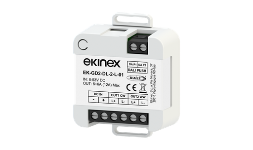 [EK-GD2-DL-2-LV] DALI dimmer 12/48 Vdc 2 channels