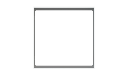 [EK-PQA-1-SSB] Square magnetic plate for a 1-rocker push button Proxima series Metal Steel Brushed