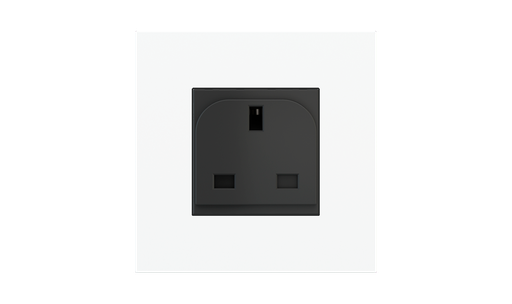 [EK-PQA-P-LAR] Square magnetic plate (45x45 mm window) Proxima series Metal Pure White
