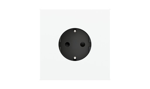 [EK-PQA-T-GBD] Square magnetic plate for Schuko, French, Israeli power socket Proxima series Metal Bronze Corked