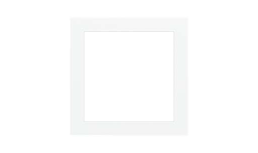 [EK-SQG-GBC] Square Plate Surface (71/20Venti) (98x98) 1 window (55x55) Metal Brass 26