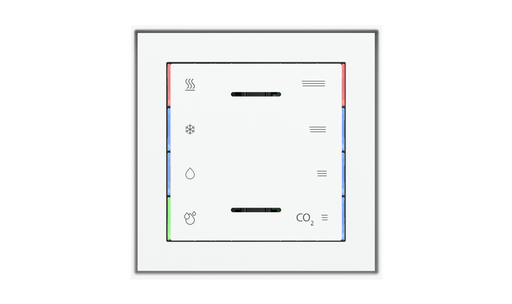 [EK-T1Q-GBS-L] kit 1 rocker 71 serie Square with symbols (60X60) Metal Titanium